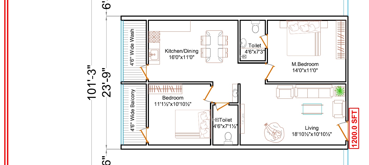 Unit 102 floor plan